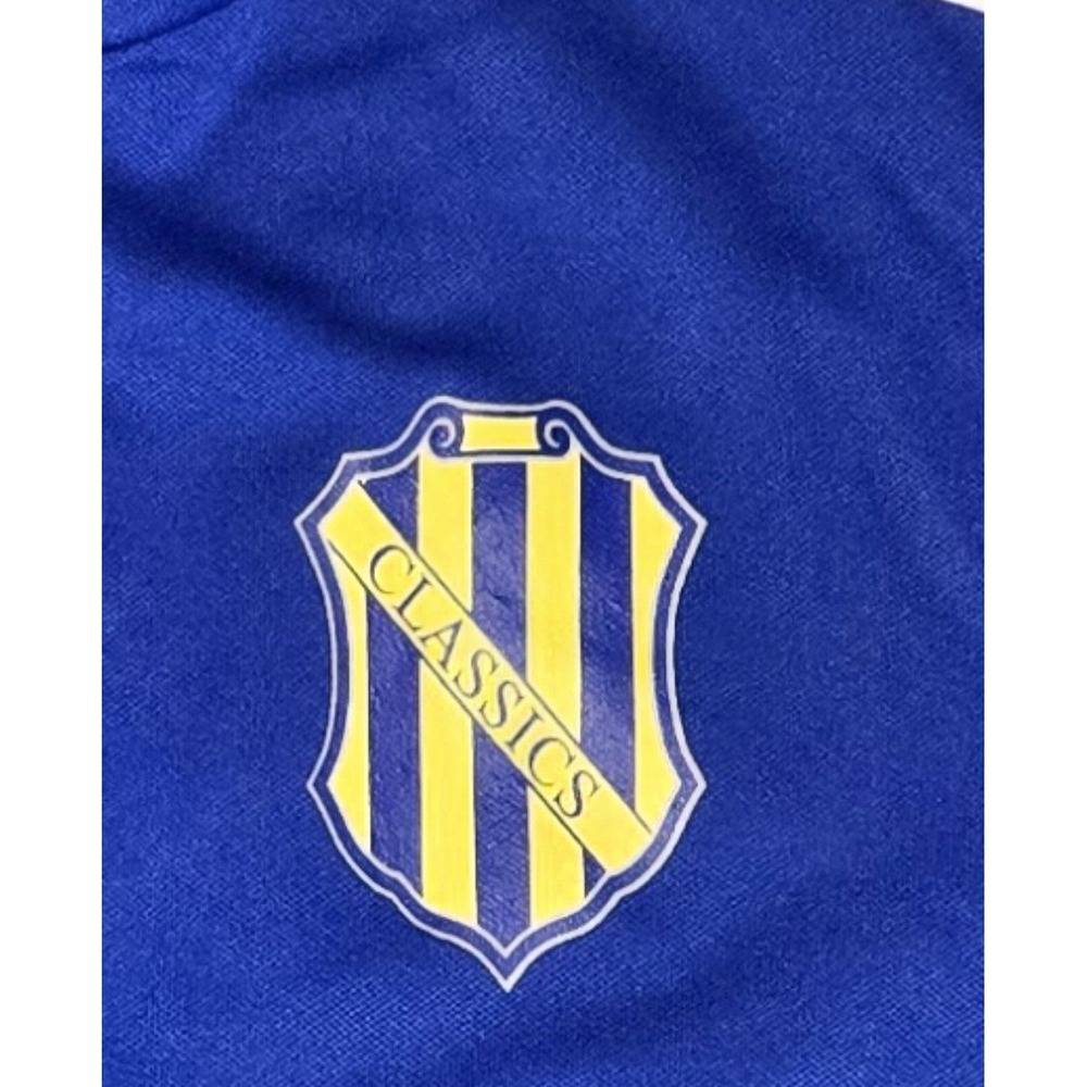 Adidas ClimaCool Track Jacket Full Zip Youth Large Classics Crest Blue Black Wht - Picture 7 of 8